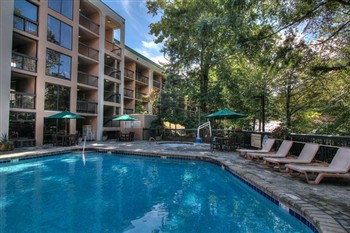 View of the Hampton Inn Central in Gatlinburg