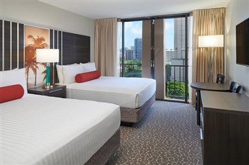 View of the Aqua Palms Waikiki in Hawaii