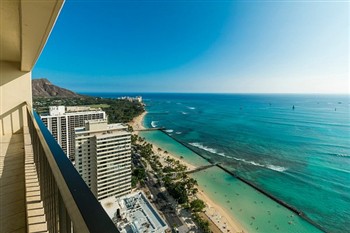 View of the Aston Waikiki in Hawaii