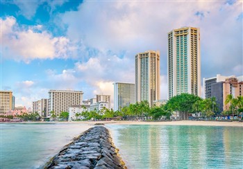 View of the Hyatt Regency Resort in Hawaii