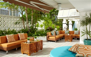 View of the Oasis Hotel Waikiki in Hawaii