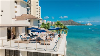 View of the OUTRIGGER Reef  Resort in Hawaii