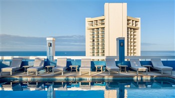 View of the Pacific Monarch Hotel in Hawaii