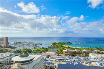 View of the Renaissance Honolulu Hotel in Hawaii