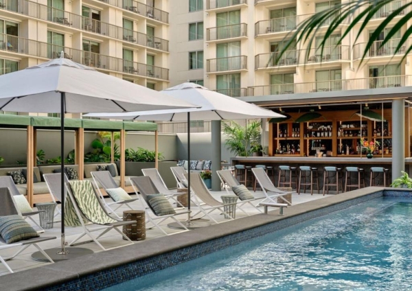 View of the Romer House Waikiki in Hawaii