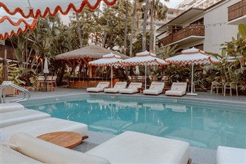 View of the White Sands Hotel in Hawaii