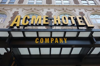 View of the ACME Hotel by Hilton in Chicago