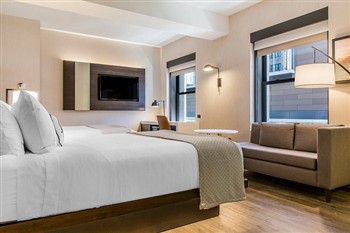 View of the Cambria Hotel in Chicago