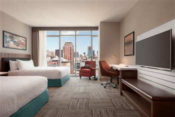 View of the Hilton Garden South Loop in Chicago