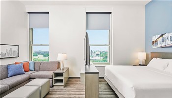 View of the Hyatt House University District in Chicago