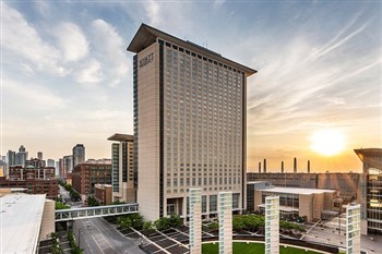 View of the Hyatt Regency Mccormick Place in Chicago