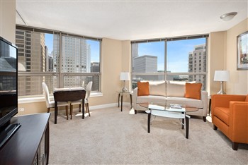 View of the Manilow Suites in Chicago