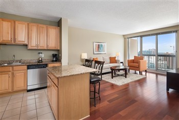 View of the Manilow Suites Grand Plaza in Chicago