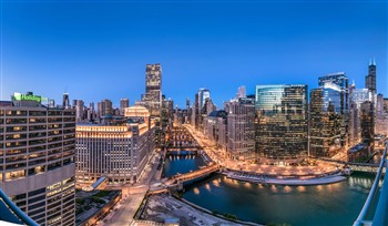 View of the Manilow Suites Wolf Point in Chicago