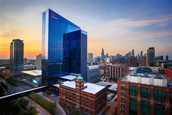 View of the Marriott Marquis in Chicago