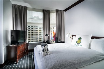 View of the Staypineapple Iconic Hotel in Chicago