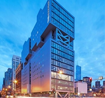View of the The Godfrey Hotel in Chicago