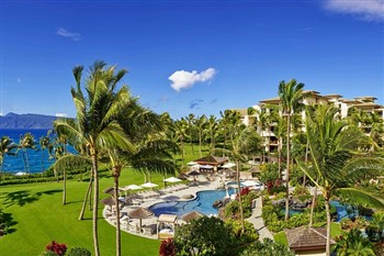 View of the The Resort  Kapalua Bay in Maui