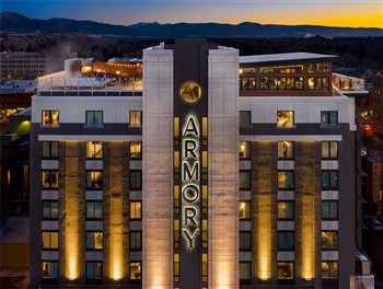 View of the Kimpton Armory Hotel Bozeman in Montana