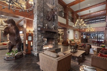 View of the Lodge at Whitefish Lake in Montana