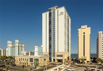 View of the Hilton Club Ocean in Myrtle Beach