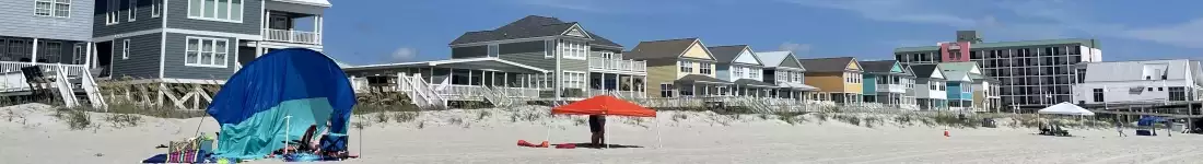 Panorama image of Myrtle Beach in USA