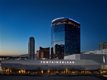 View of the Fontainebleau Las Vegas in Nevada