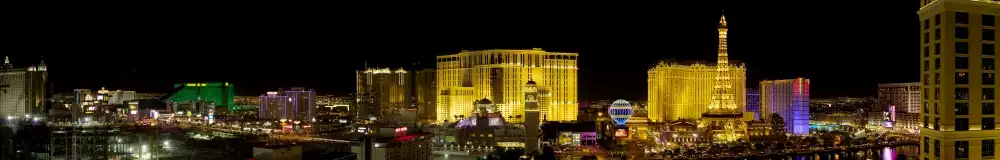 Panorama image of Nevada at night