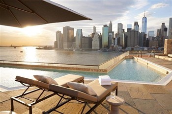 View of the 1 Hotel Brooklyn Bridge in Brooklyn