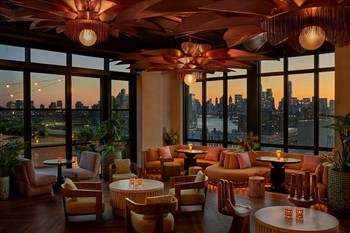 View of the Moxy Williamsburg in Brooklyn