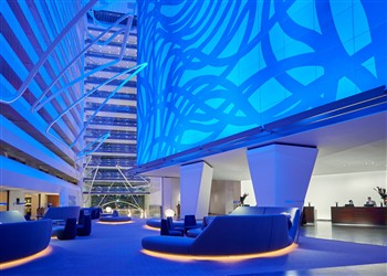 View of the Conrad Downtown in Manhattan