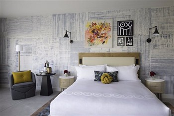 View of the Hotel 50 Bowery in Manhattan