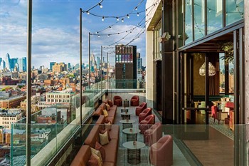View of the Moxy Nyc in Manhattan