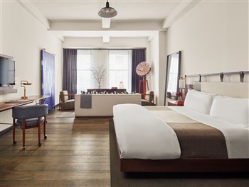 View of the Refinery Hotel in Manhattan