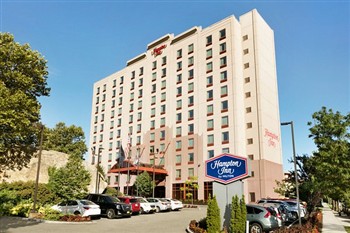 View of the Hampton Inn in Queens