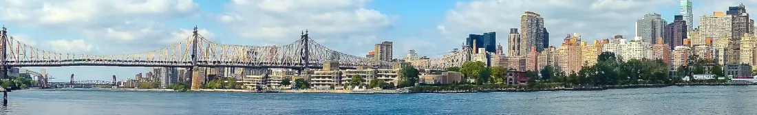 Panoramic view of Queens bridge