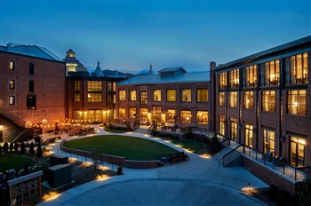 View of the Foundry Hotel Asheville in North Carolina