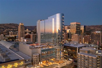 View of the Hyatt Regency in Salt Lake