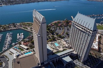 View of the Manchester Grand Hyatt in San Diego