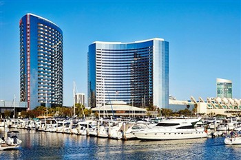 View of the Marriott Marquis Marina in San Diego