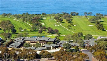 View of the The Lodge Torrey Pines in San Diego