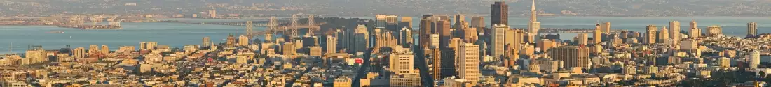 Panorama image of San Francisco in USA
