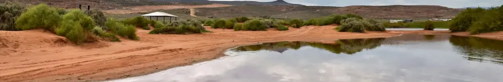 Panorama image of St George beach in USA