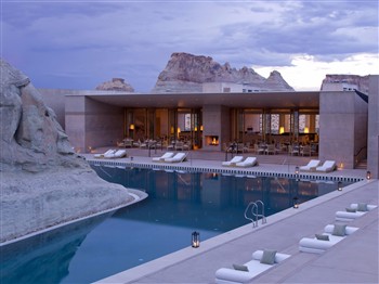 View of the Camp Sarika Amangiri in Utah