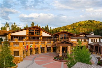 View of the Stein Eriksen Lodge Deer Valley in Utah