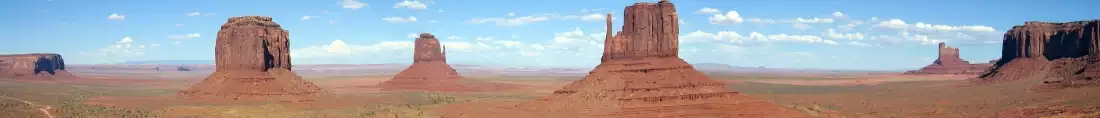 Panorama image of Utah desert in USA