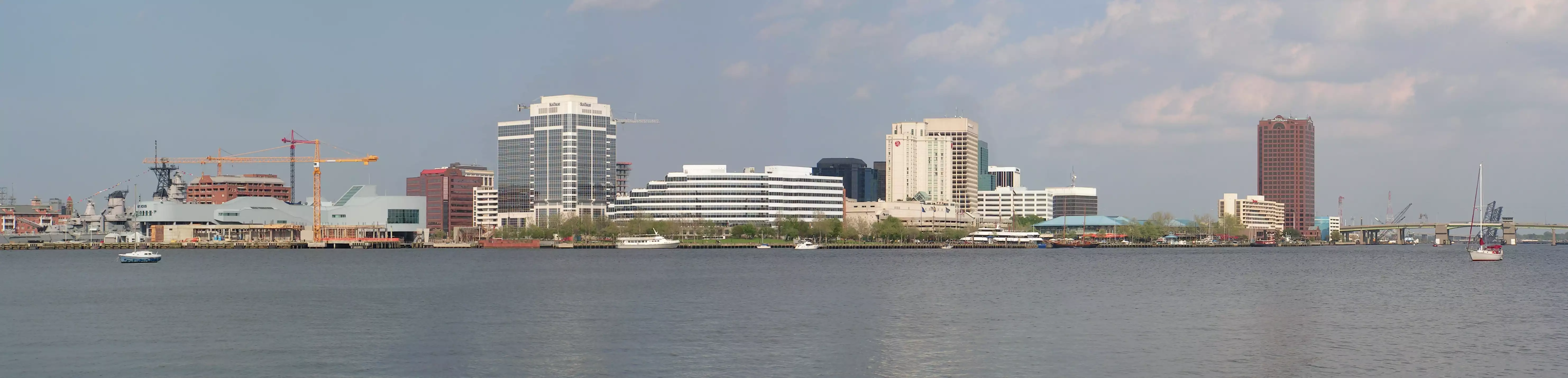 Panorama image of Virginia USA from the coast