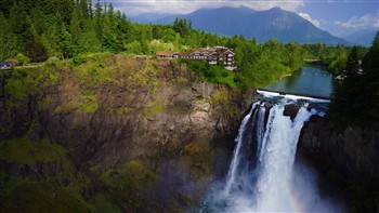 View of the Salish Lodge and Spa in Washington